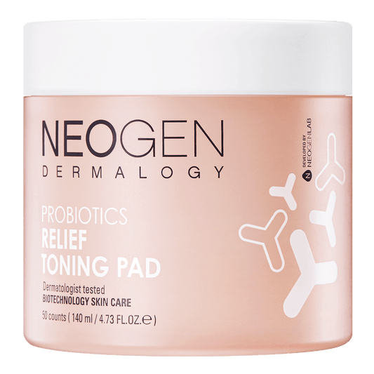 NeoGen DERMALOGY PROBIOTICS RELIEF TONING PAD (50 PADS) - Komiko Beauty