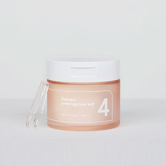 Numbuzin No.4 Pore Zero Peeled Egg Toner Pad 70Pads 180ml - Komiko Beauty