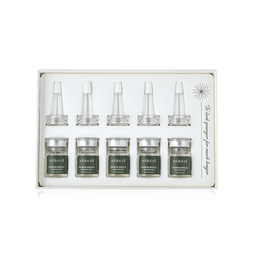 Reblocell Glossom Ampoule EGF 4ppm 5ml x 5 - Komiko Beauty
