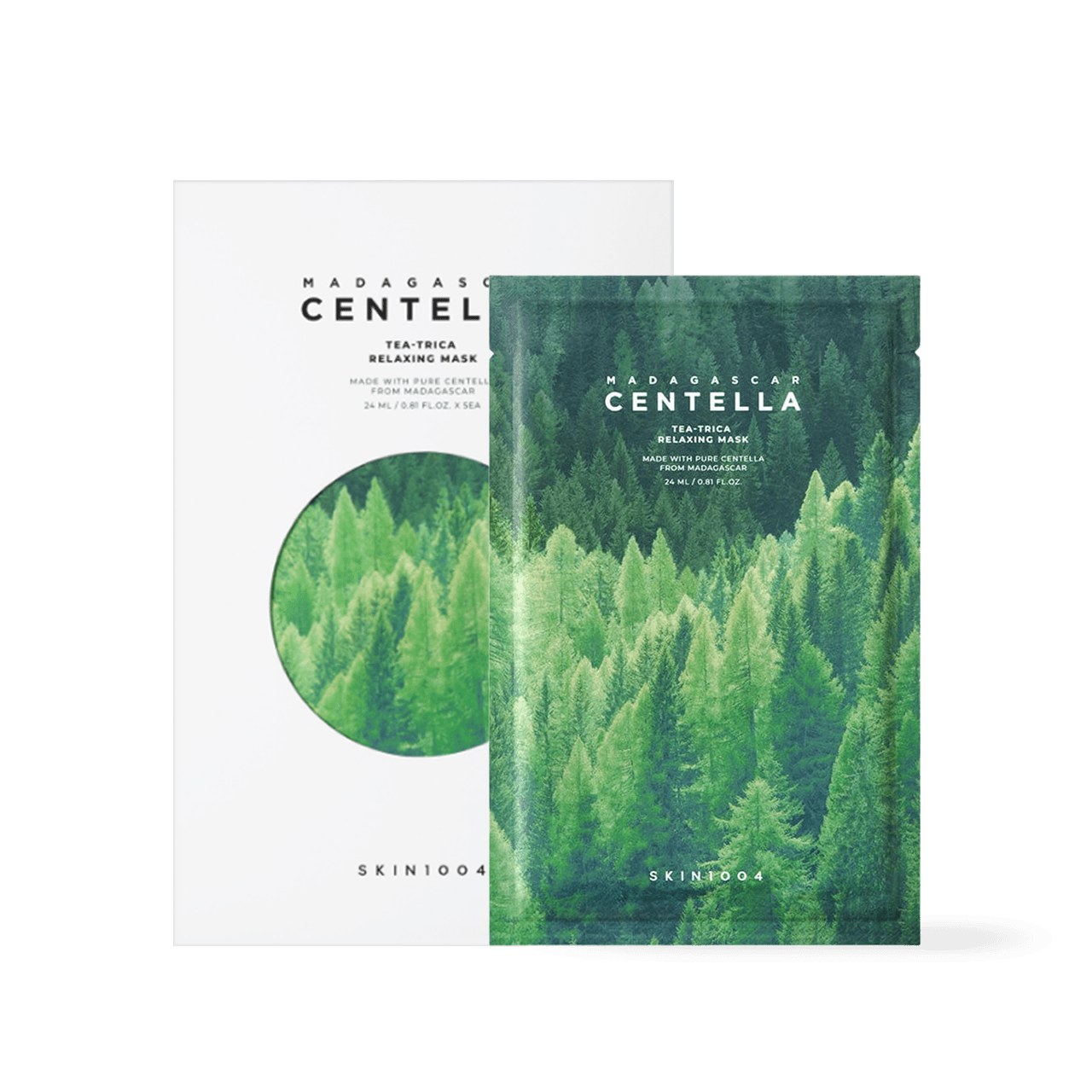 Skin1004 Madagascar Centella Tea - Trica Relaxing Mask - 2 Size - Komiko Beauty