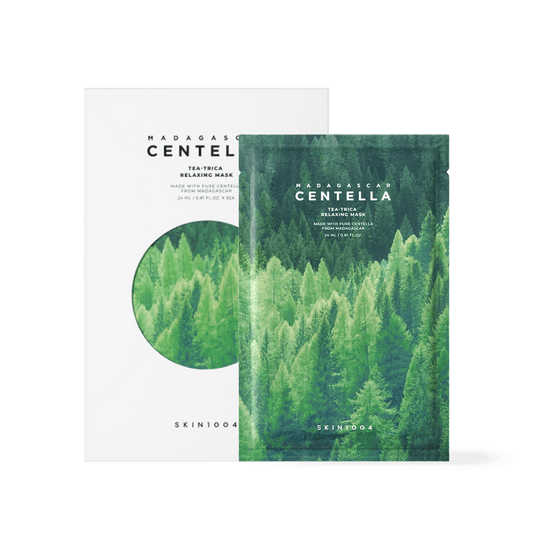 Skin1004 Madagascar Centella Tea - Trica Relaxing Mask - 2 Size - Komiko Beauty