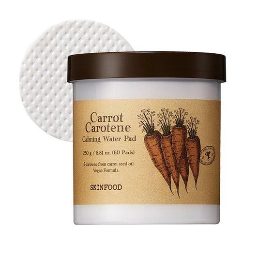 Skinfood Carrot Carotene Calming Water Pad 250g 60 sheets - Komiko Beauty