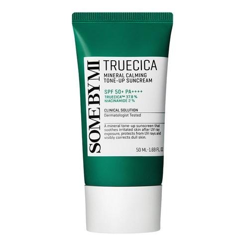 Somebymi Truecica Mineral Calming Tone - Up Suncream 50ml - Komiko Beauty