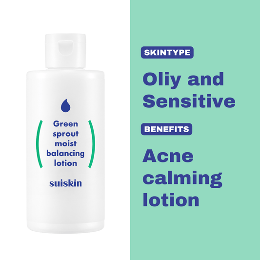 Suiskin Green sprout moist balancing lotion 210ml - Komiko Beauty