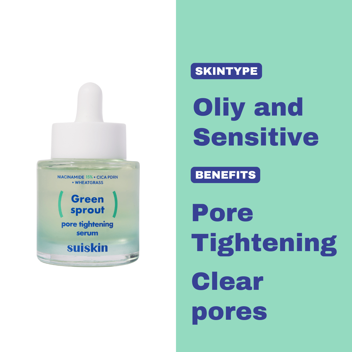 SUISKIN Green Sprout Pore Tightening Serum 67g - Komiko Beauty