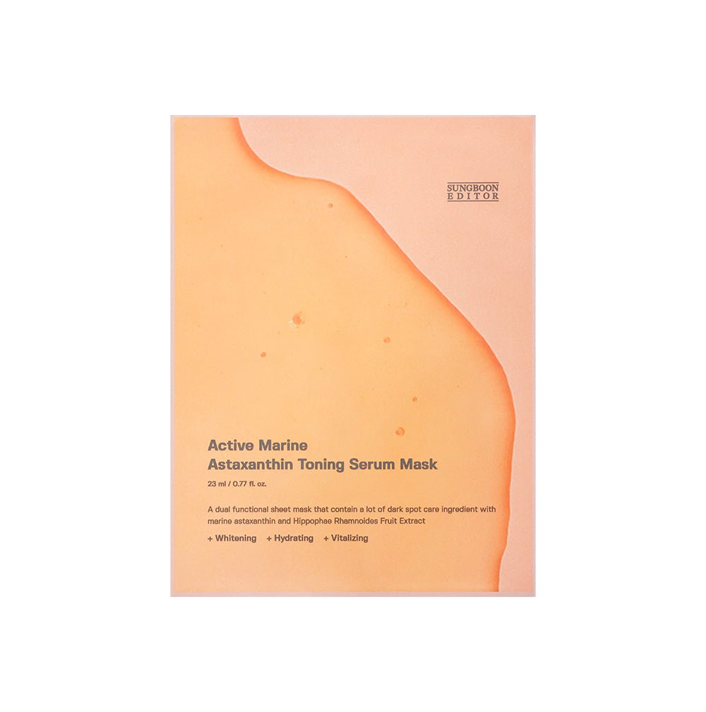 SUNGBOON EDITOR Active Marine Astaxanthin Mask 23ml*10ea - Komiko Beauty