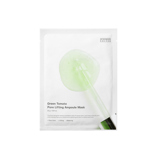 SUNGBOON EDITOR Green Tomato Pore Lifting Ampoule Mask 23g*10pcs - Komiko Beauty
