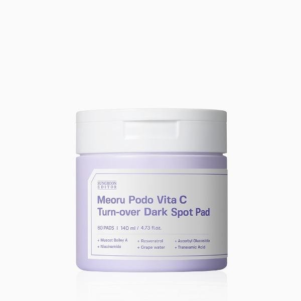 SUNGBOON EDITOR Meoru Podo Vita C Turn - over Dark Spot Pad 60pcs, 140ml - Komiko Beauty