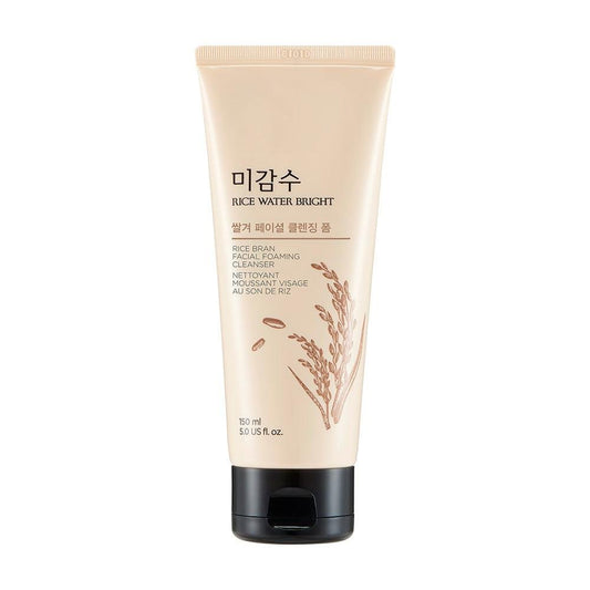 Thefaceshop RICE WATER BRIGHT Rice Bran Facial Foaming Cleanser 150ml - Komiko Beauty