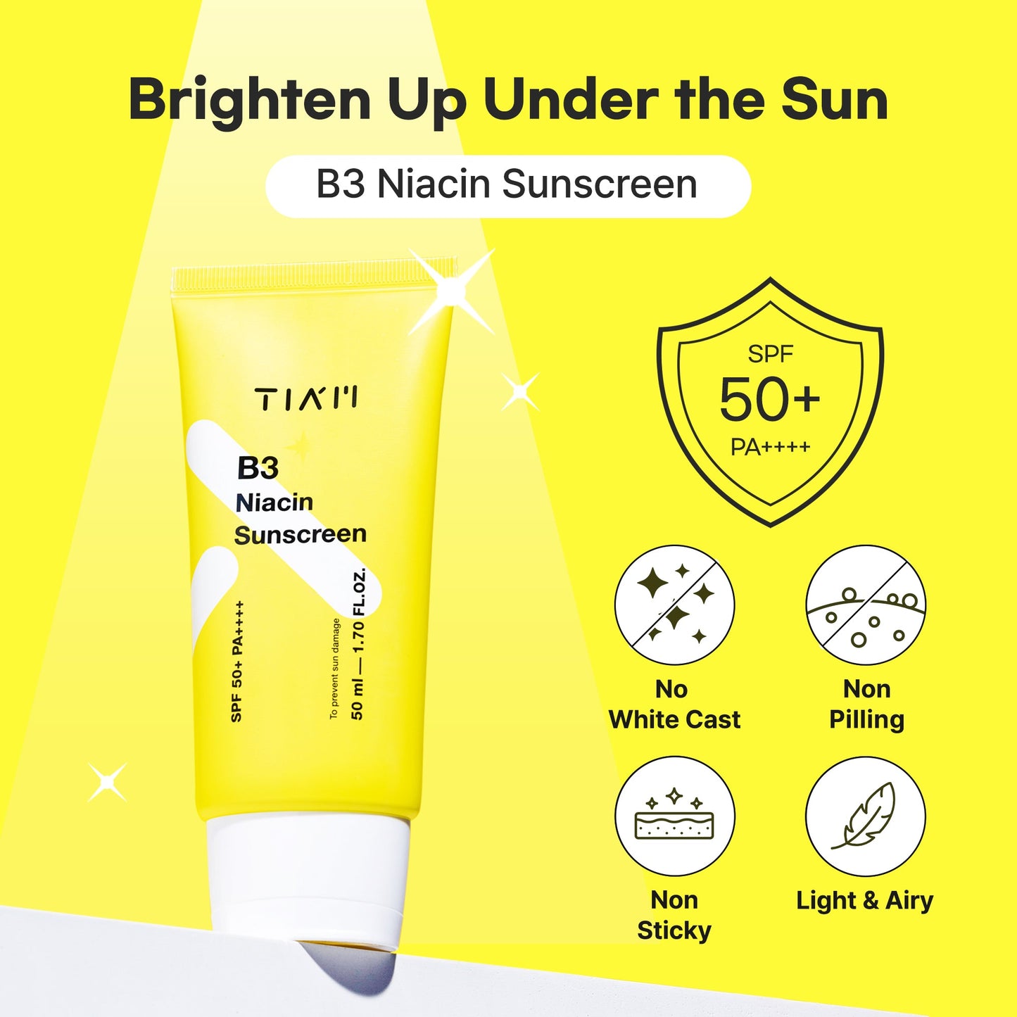Tiam B3 Niacin Sunscreen 50ml - Komiko Beauty