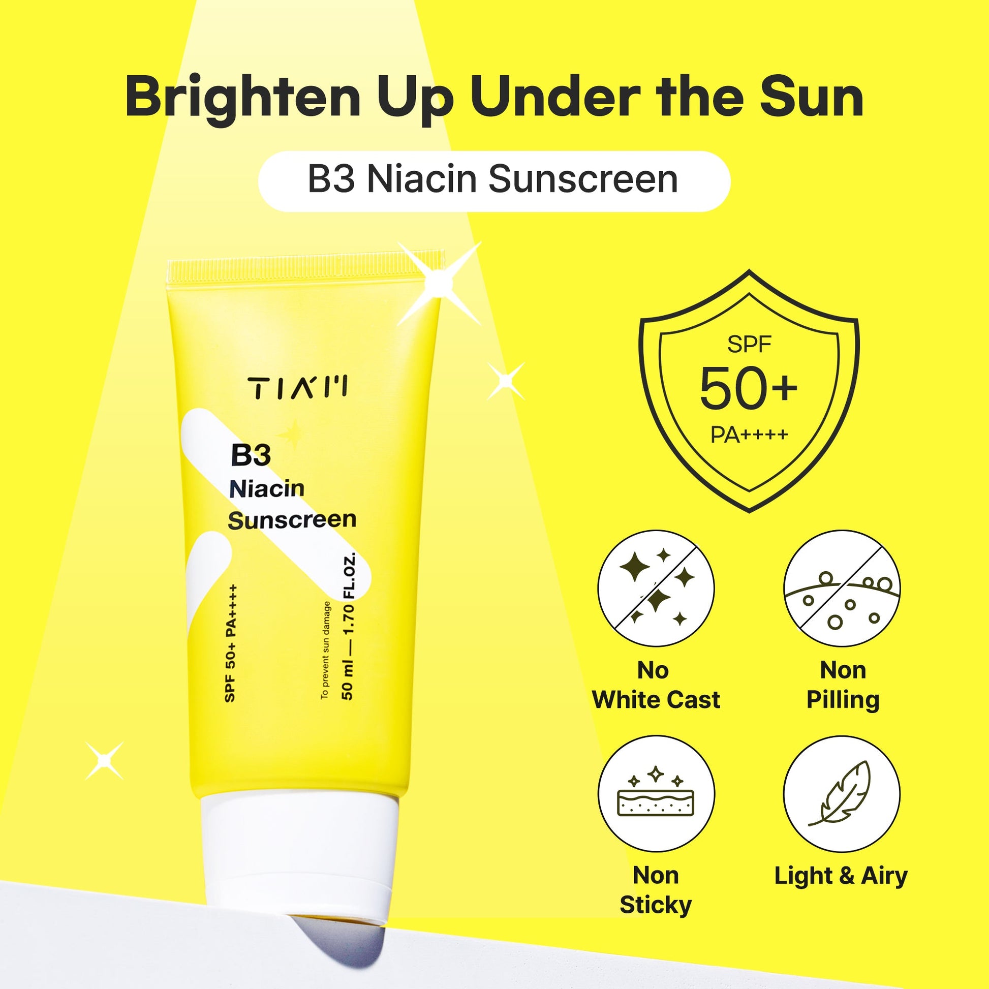 Tiam B3 Niacin Sunscreen 50ml - Komiko Beauty