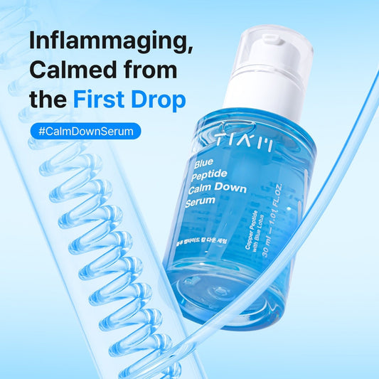 TIAM Blue Peptide Calm Down Serum 30ml - Komiko Beauty