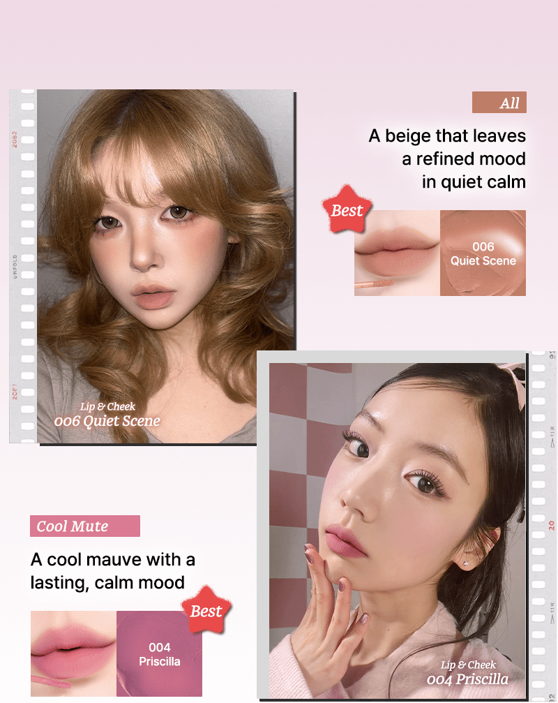 Tiptoe Mousse Tang Lip Matter - 6 Colors - Komiko Beauty