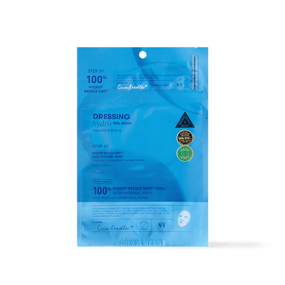 VT Cosmetics HYDROP Reedle Shot 100hl 2STEP Hydrogel Mask - 2Type - Komiko Beauty