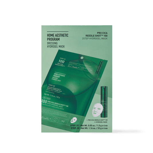 VT Cosmetics PRO CICA Reedle Shot 100 2STEP Hydrogel Mask - 2type - Komiko Beauty