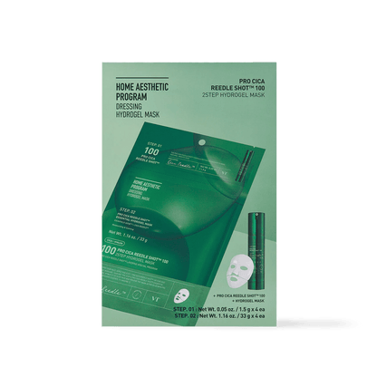 VT Cosmetics PRO CICA Reedle Shot 100 2STEP Hydrogel Mask 4ea - Komiko Beauty