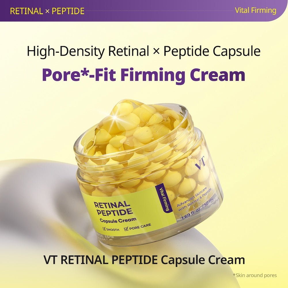 VT Cosmetics Retinal Peptide Hyaluronic Capsule Cream 50ml - Komiko BeautyMoisturizer