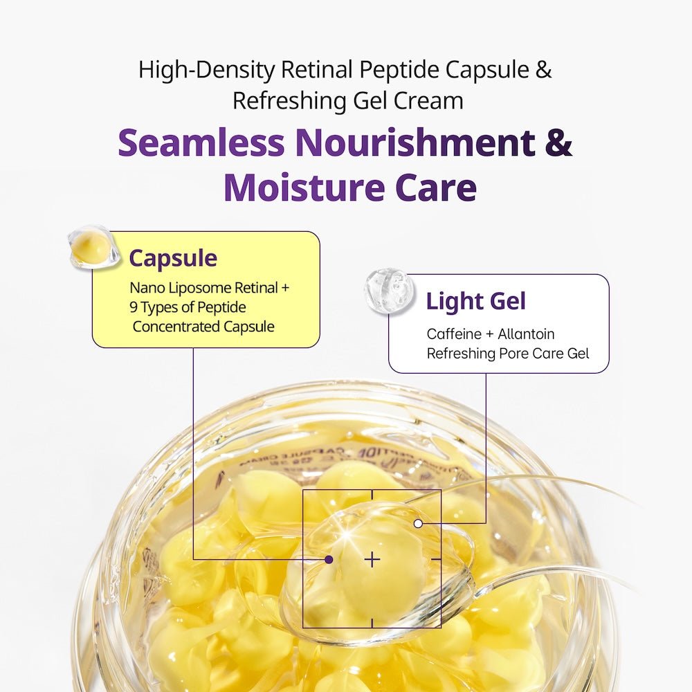 VT Cosmetics Retinal Peptide Hyaluronic Capsule Cream 50ml - Komiko BeautyMoisturizer