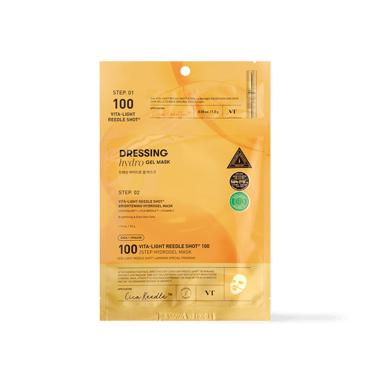 VT Cosmetics VITA - LIGHT Reedle Shot 100 2STEP Hydrogel Mask - 2type - Komiko Beauty