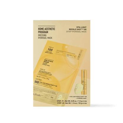 VT Cosmetics VITA - LIGHT Reedle Shot 100 2STEP Hydrogel Mask 4ea - Komiko Beauty
