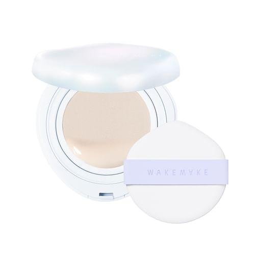 WAKEMAKE Water Glow Coating Cushion SPF50+ 11g - 19 Porcelain - Komiko Beauty